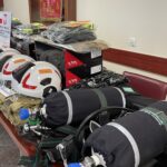 10.03.2026. Dwikozy, Przekazanie sprzętu dla jednostek OSP z gminy Dwikozy / Fot. Grażyna Szlęzak-Wójcik - Radio Kielce