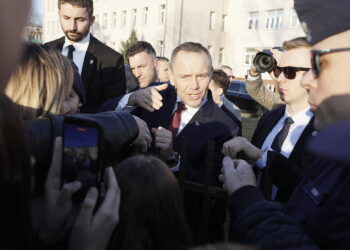 13.03.2026 Chmielnik. Prezydent RP Karol Nawrocki / Fot. Jarosław Kubalski - Radio Kielce