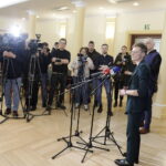 26.03.2026 Kielce. Prezydent Kielc Agata Wojda podczas konferencji prasowej dotyczącej przebudowy Placu Wolności / Fot. Jarosław Kubalski - Radio Kielce