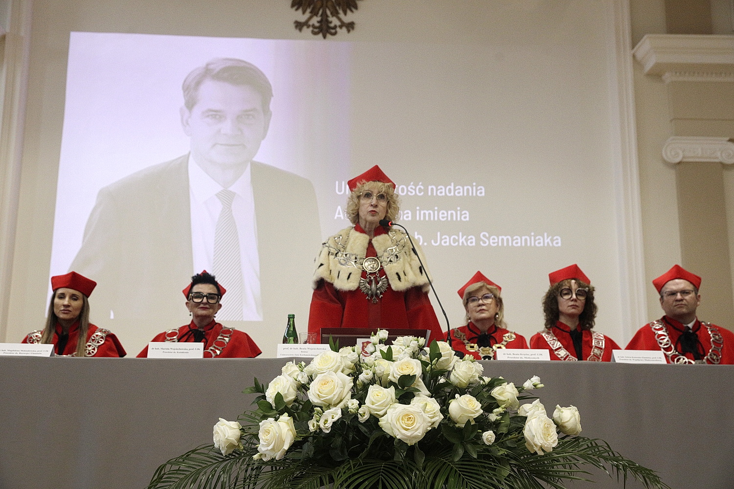 UJK. Nadanie Aauli Magna imienia profesora Jacka Semaniaka