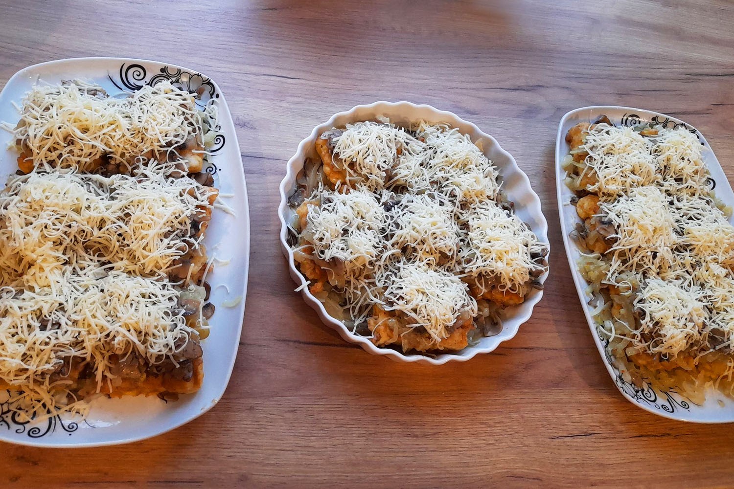 Ryba na pierzynce z maślaków