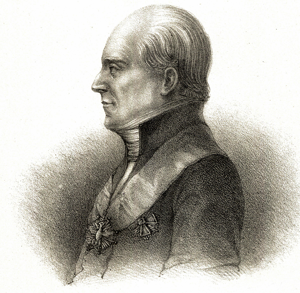 Stanisław Staszic / rys. Jędrzej Brydak / źródło: Biblioteka Narodowa, polona.pl