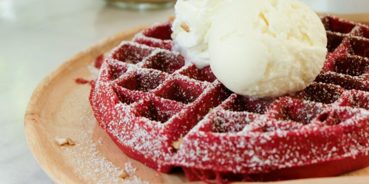 Świąteczne różowe gofry fasolowe - Radio Kielce Świąteczne różowe gofry fasolowe