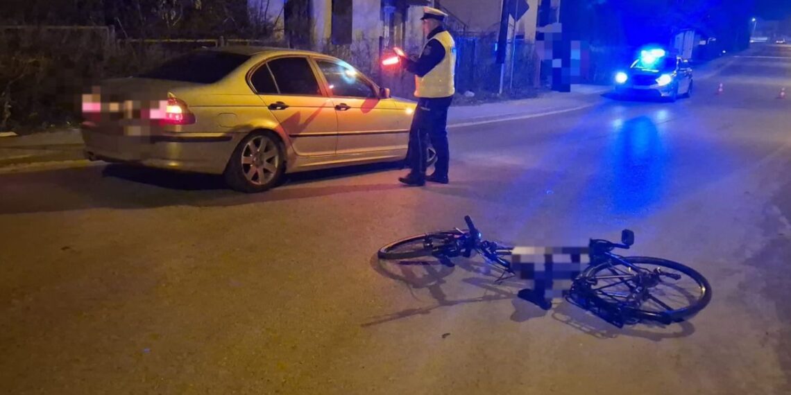 21.03.2026. Koprzywnica. Potrącenie rowerzysty / Fot. policja