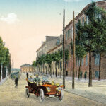 Kielce. Ulica Seminaryjska. 1916 rok. Skrzyżowanie ulic Słowackiego i Seminaryjskiej (widokówka) / źródło: fotopolska.eu