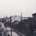 Kielce. Ulica Wspólna. 1947 rok. Widok z balkonu kamienicy przy ulicy Wspólnej 10; źródło: fotopolska.eu; fot. Andrzej Wyczalkowski