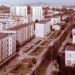 Kielce. Ulica Zagórska. Lata 1970-1979. Widok z bloku przy Zagórskiej 57 / źródło: facebook.com/KielceNaPrzestrzeniLat
