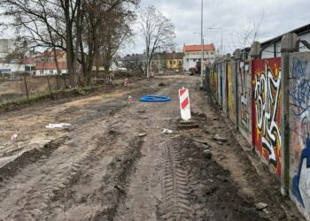 Starachowice. Remont ul. Sadowej / Źródło: Marek Materek - Facebook