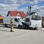 23.04.2026. Żelisławiczki. Wypadek / Źródło: KP PSP Włoszczowa