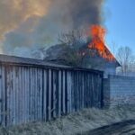 03.04.2026. Chrusty. Pożar / Źródło: straż pożarna
