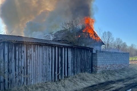 Pożar stodoły. W ogniu zginęły zwierzęta