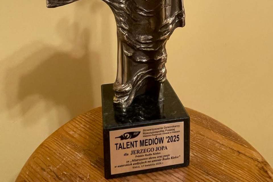 Dziennikarz Radia Kielce Jerzy Jop z nagrodą „Talent Mediów”