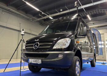 22.04.2026. Kielce. Targi POLSECURE. Mobilne centrum monitoringu / Fot. Marcin Marszałek - Radio Kielce