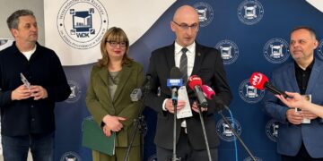 27.04.2026. Kielce. WDK. Konferencja prasowa dotycząca XI Przeglądu Filmów Fabularnych o najnowszej historii Polski - „Historia w filmie” / Fot. Marcin Marszałek - Radio Kielce