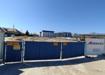 27.04.2026. Busko-Zdrój. Budowa parkingu wielopoziomowego / Fot. Marta Gajda-Kruk - Radio Kielce