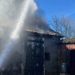 03.04.2026. Chrusty. Pożar / Źródło: straż pożarna