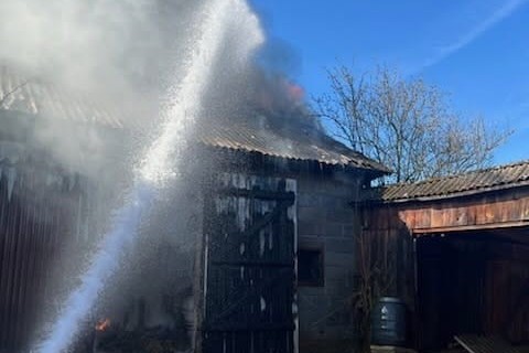 Pożar stodoły. W ogniu zginęły zwierzęta