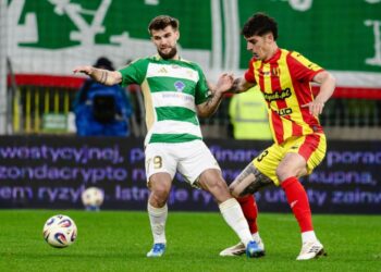 06.04.2026. Gdańsk. Mecz Korona Kielce - Lechia Gdańsk / Fot. PAP/Marcin Gadomski