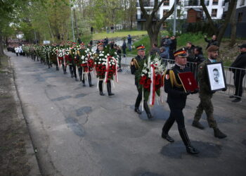 29.04.2026. Sosnowiec. Pogrzeb posła Łukasza Litewki. / Fot. Łukasz Gągulski - PAP