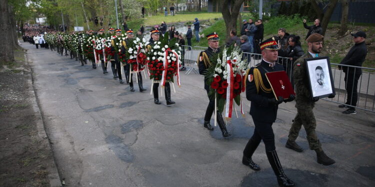 29.04.2026. Sosnowiec. Pogrzeb posła Łukasza Litewki. / Fot. Łukasz Gągulski - PAP