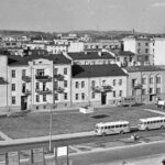 Kielce. Ulica Żytnia. Lata 1967-1969. Północna pierzeja ulicy Żytniej / źródło: facebook.com/kieleckieinwestycje