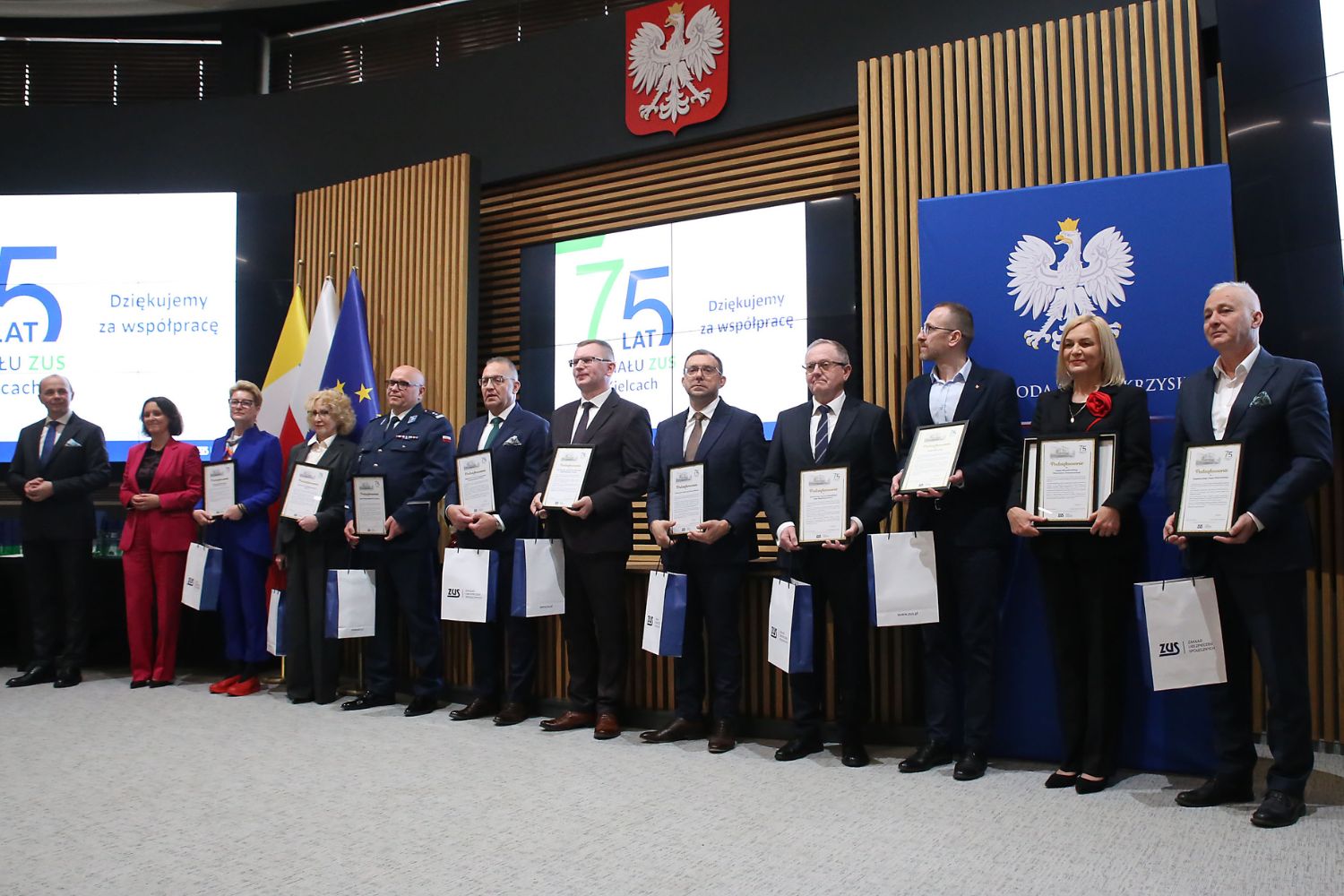 21.04.2026. Kielce. Świętokrzyski Urząd Wojewódzki. Jubileusz 75-lecia działalności kieleckiego oddziału ZUS / Fot. Świętokrzyski Urząd Wojewódzki
