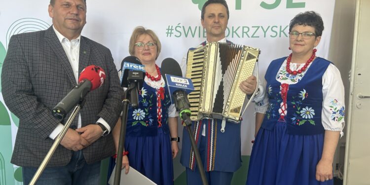 22.04.2026. Kielce. Konferencja prasowa PSL / Fot. Izabela Mortas-Rubak - Radio Kielce