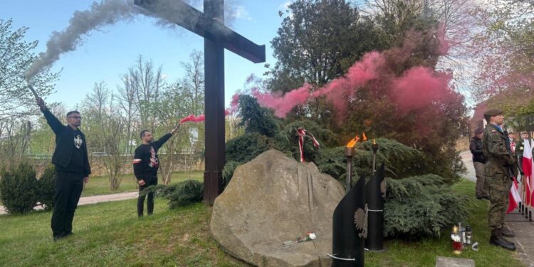 27.04.2026. Kielce. Cmentarz Partyzancki. Upamiętnienie majora Henryka Dobrzańskiego „Hubala” / Fot. Aleksandra Słowak - Radio Kielce