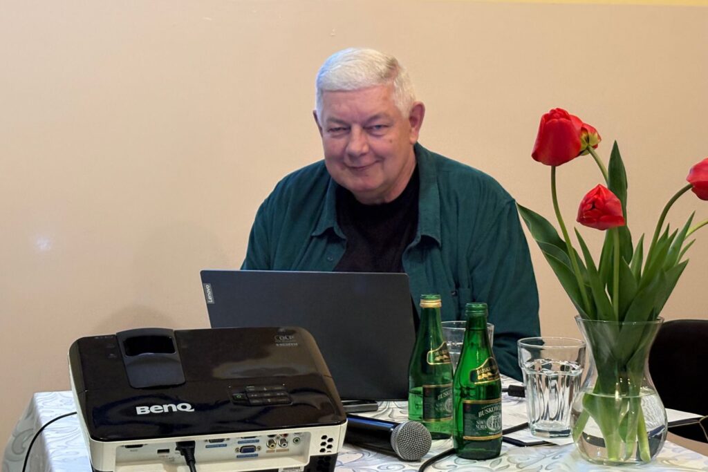 19.04.2026. Grabków. Wykład Cezarego Jastrzębskiego nt. historii wsi / Fot. Anna Głąb - Radio Kielce