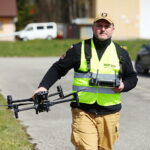 10.04.2026. Masłów. Pokaz wykorzystania dronów w działaniach służb / Fot. Wiktor Taszłow - Radio Kielce