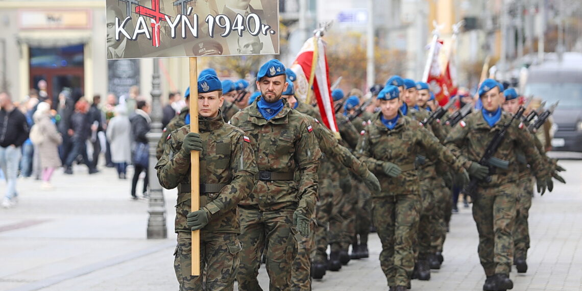 13.04.2026. Kielce. Marsz Katyński / Fot. Wiktor Taszłow - Radio Kielce