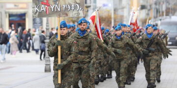 13.04.2026. Kielce. Marsz Katyński / Fot. Wiktor Taszłow - Radio Kielce