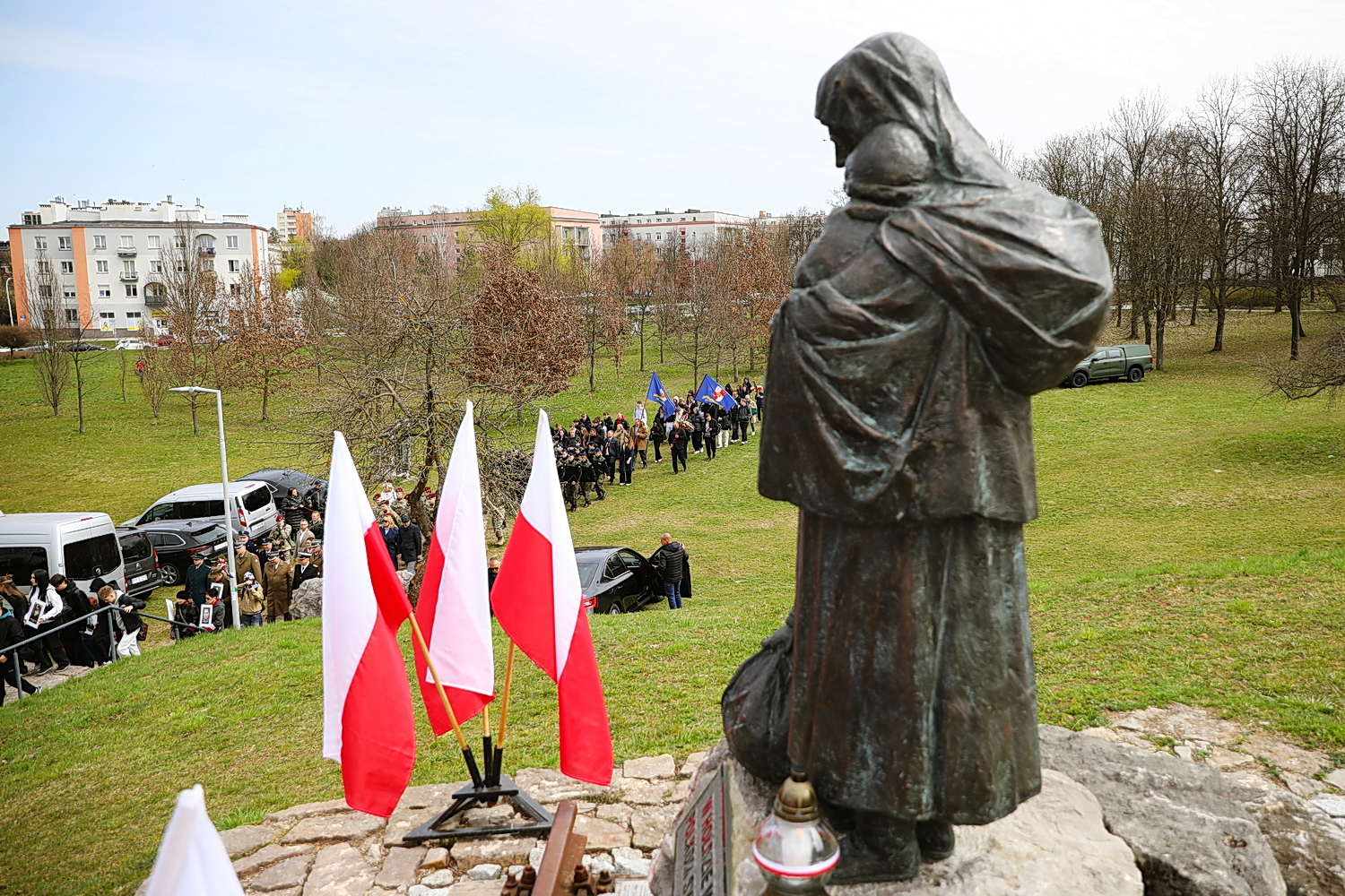Kielce. Marsz Katyński