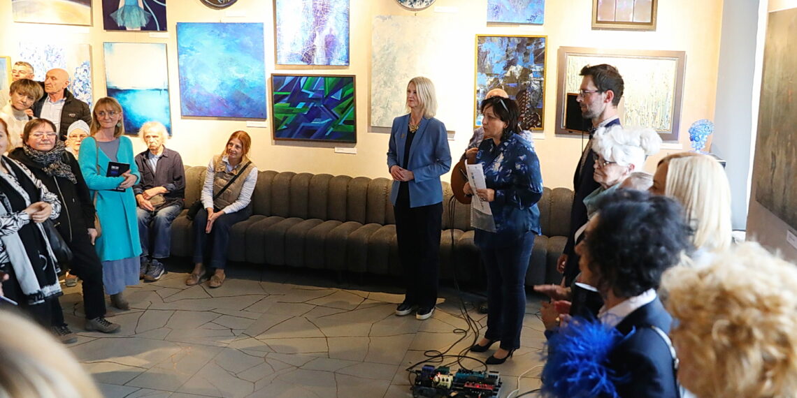 13.04.2026. Kielce. Galeria EVIVA L’ARTE. Wernisaż wystawy „Blue” / Fot. Wiktor Taszłow - Radio Kielce