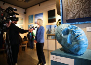 13.04.2026. Kielce. Galeria EVIVA L’ARTE. Wernisaż wystawy „Blue” / Fot. Wiktor Taszłow - Radio Kielce