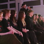 14.04.2026. Kielce. Państwowe Liceum Sztuk Plastycznych imienia Józefa Szermentowskiego w Kielcach. Aktorka Agata Kulesza odwiedziła kieleckie liceum / Fot. Wiktor Taszłow - Radio Kielce