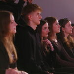 14.04.2026. Kielce. Państwowe Liceum Sztuk Plastycznych imienia Józefa Szermentowskiego w Kielcach. Aktorka Agata Kulesza odwiedziła kieleckie liceum / Fot. Wiktor Taszłow - Radio Kielce