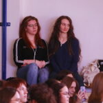 14.04.2026. Kielce. Państwowe Liceum Sztuk Plastycznych imienia Józefa Szermentowskiego w Kielcach. Aktorka Agata Kulesza odwiedziła kieleckie liceum / Fot. Wiktor Taszłow - Radio Kielce