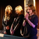 14.04.2026. Kielce. Państwowe Liceum Sztuk Plastycznych imienia Józefa Szermentowskiego w Kielcach. Aktorka Agata Kulesza odwiedziła kieleckie liceum / Fot. Wiktor Taszłow - Radio Kielce