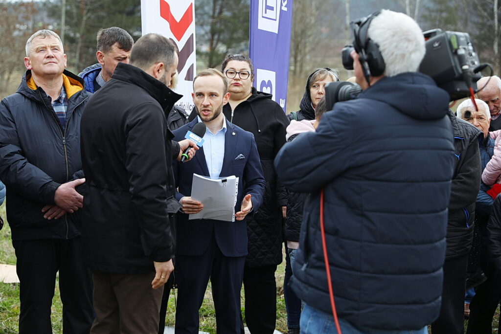 15.04.2026 Porzecze. Program TVP3 i Radia Kielce "Interwencja"/ Fot. Wiktor Taszłow - Radio Kielce