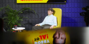 Gościem audycji „Dzień dobry to Ja! Rozmowy inne niż wszystkie w Radio Kielce” był Dawid Żłobiński / Fot. Wiktor Taszłow – Radio Kielce