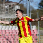 17.04.2026. Kielce. Mecz Betclic 3. Ligi: Korona Kielce II - Naprzód Jędrzejów / Fot. Wiktor Taszłow - Radio Kielce
