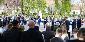 19.04.2026. Pińczów. Przedwyborcza debata z udziałem kandydatów na burmistrza Miasta i Gminy Pińczów / Fot. Wiktor Taszłow - Radio Kielce