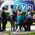 19.04.2026. Pińczów. Przedwyborcza debata z udziałem kandydatów na burmistrza Miasta i Gminy Pińczów / Fot. Wiktor Taszłow - Radio Kielce