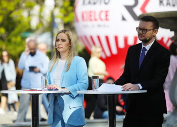 19.04.2026. Pińczów. Przedwyborcza debata z udziałem kandydatów na burmistrza Miasta i Gminy Pińczów / Fot. Wiktor Taszłow - Radio Kielce