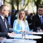 19.04.2026. Pińczów. Przedwyborcza debata z udziałem kandydatów na burmistrza Miasta i Gminy Pińczów / Fot. Wiktor Taszłow - Radio Kielce