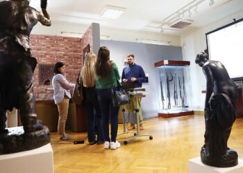 22.04.2026. Kielce. Konferencja prasowa poświęcona projektowi „Kielecki Atlas Sztuk - jak miasto staje się inspiracją” / Fot. Wiktor Taszłow - Radio Kielce