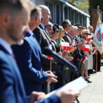 30.04.2026. Kielce. Urząd Marszałkowski. Uroczyste wciągnięcie flagi państwowej na maszt / Fot. Wiktor Taszłow - Radio Kielce