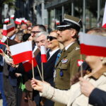 30.04.2026. Kielce. Urząd Marszałkowski. Uroczyste wciągnięcie flagi państwowej na maszt / Fot. Wiktor Taszłow - Radio Kielce