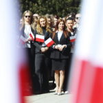 30.04.2026. Kielce. Urząd Marszałkowski. Uroczyste wciągnięcie flagi państwowej na maszt / Fot. Wiktor Taszłow - Radio Kielce